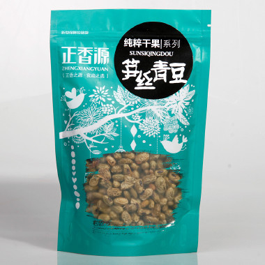Printing Sachet Zipper Plastic Bags With Clear Window , Hanging Hole Food Packaging
