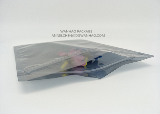 Glossy Aluminum Foil  ESD Anti Static Bags With Zipper , Moisture Barrier Bags