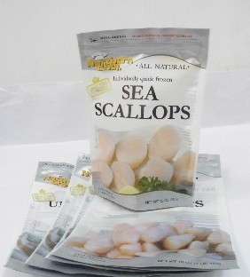 Custom Printing Frozen Food Bag Packaging Stand Up With Zip lock